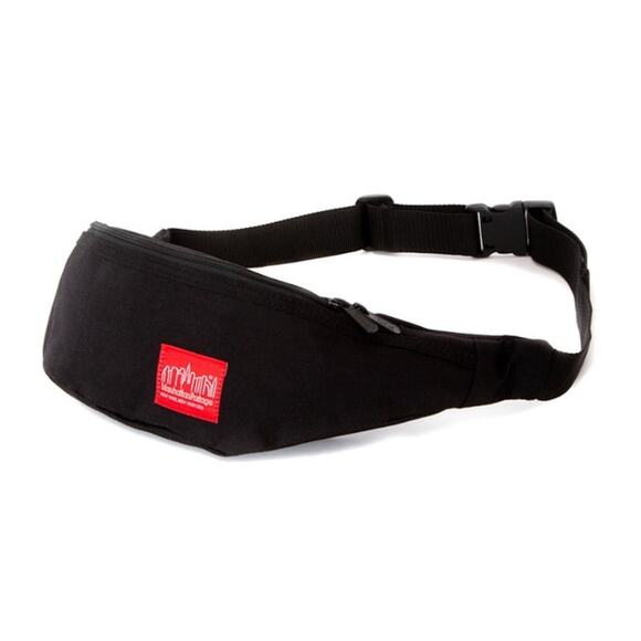 Manhattan Portage Unisex "Brooklyn Bridge" Black Fanny Pack Crossbody Bag - Picture 1 of 5